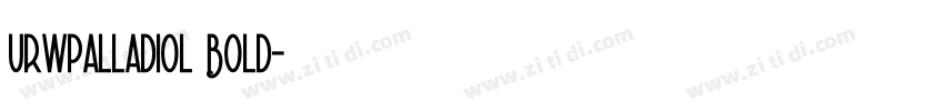 urwpalladiol Bold字体转换